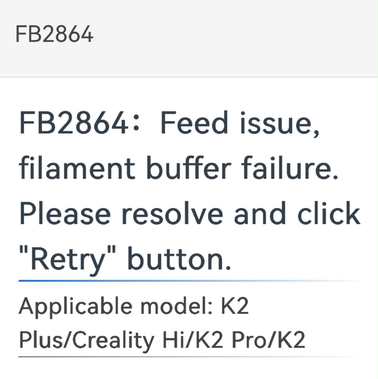 トップス Buffer Error Roll BLACK 3 What causes repeated filament buffer failure on Creality K2?