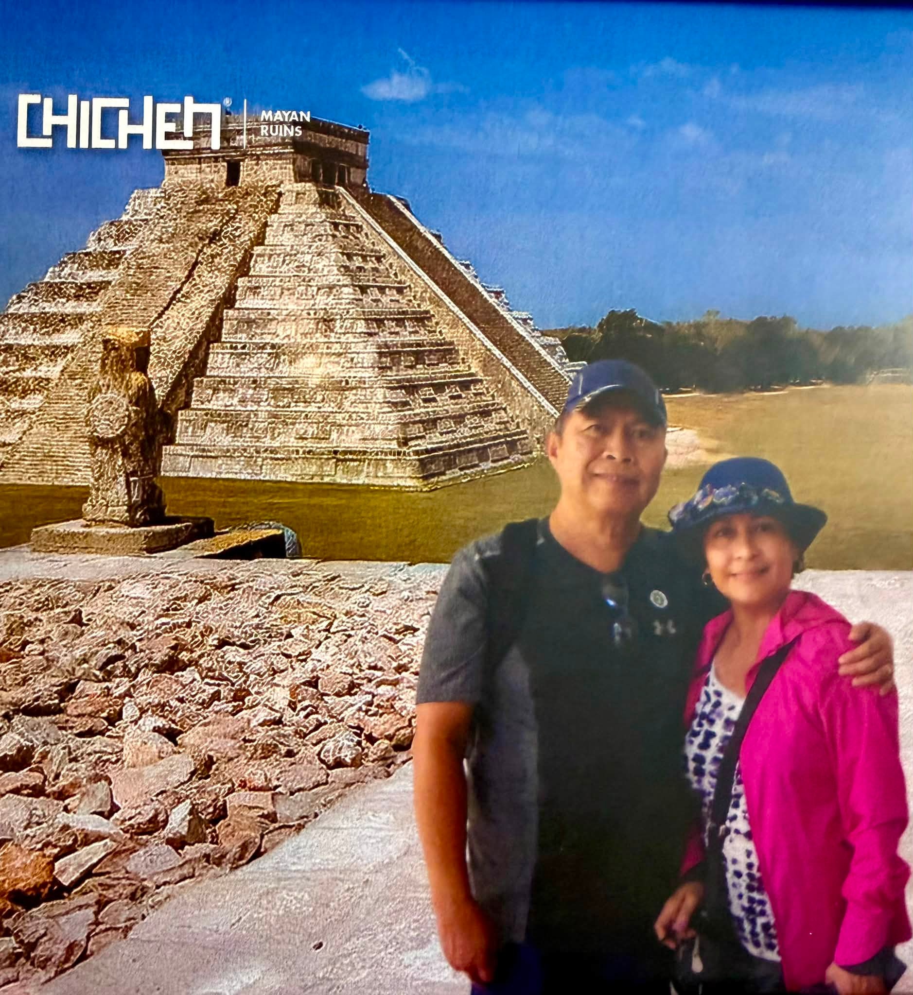 Souvenir photos from Chichen Itza, an ancient Mayan city in Mexico