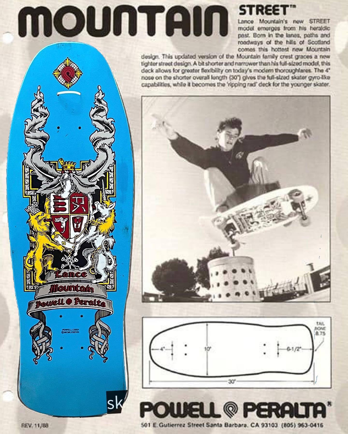 What's the worth of a Lance Mountain skateboard from the late 80's?