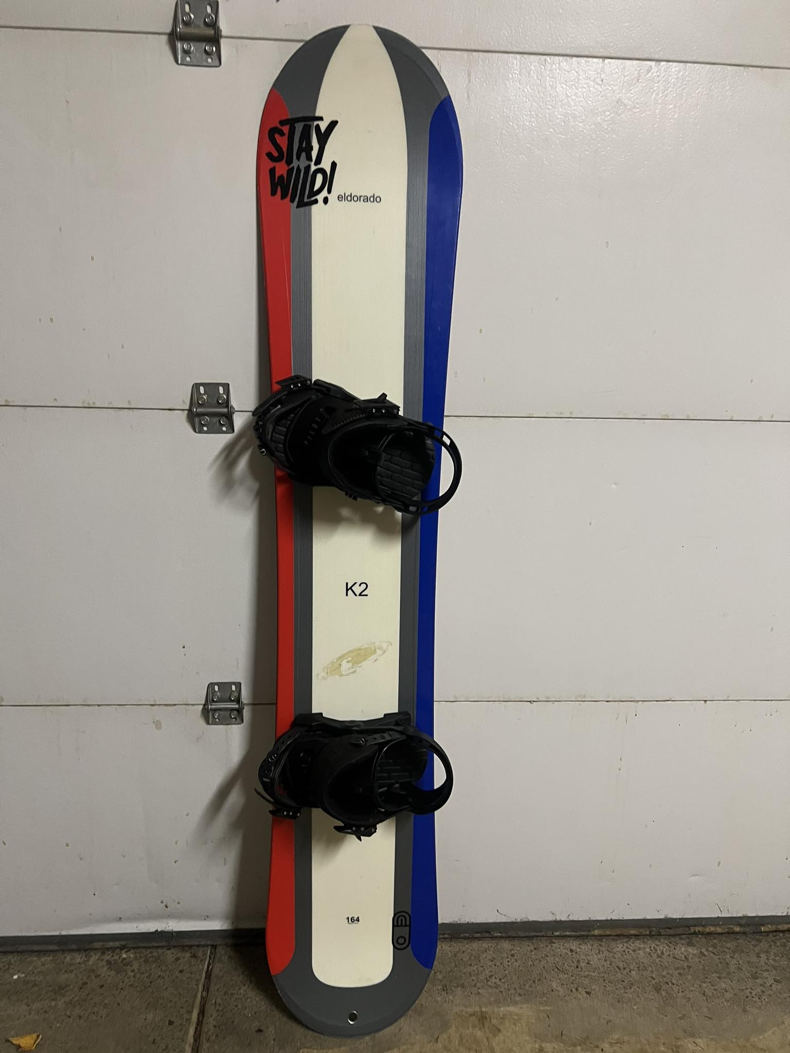 Riding my vintage K2 Eldorado snowboard this season