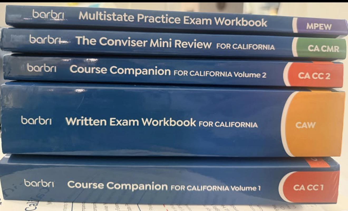 2026 Barbri California Bar Exam study materials for sale