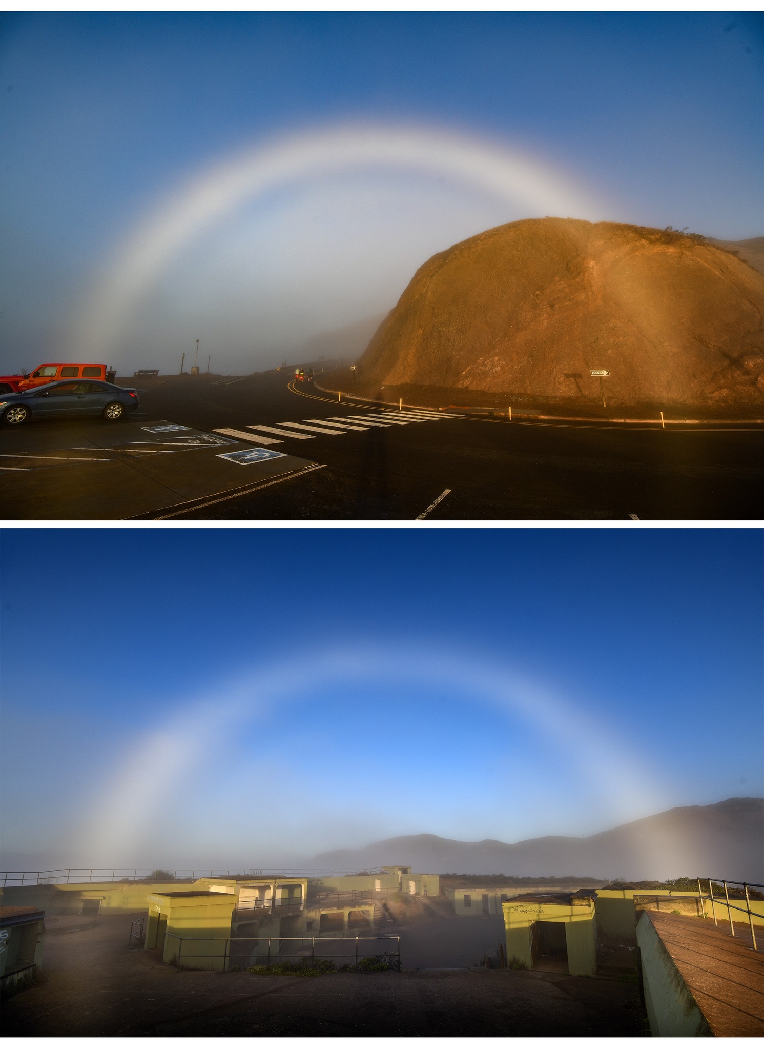 Jim - The most intense 'fog bow' I've ever seen. In fact, it might be ...