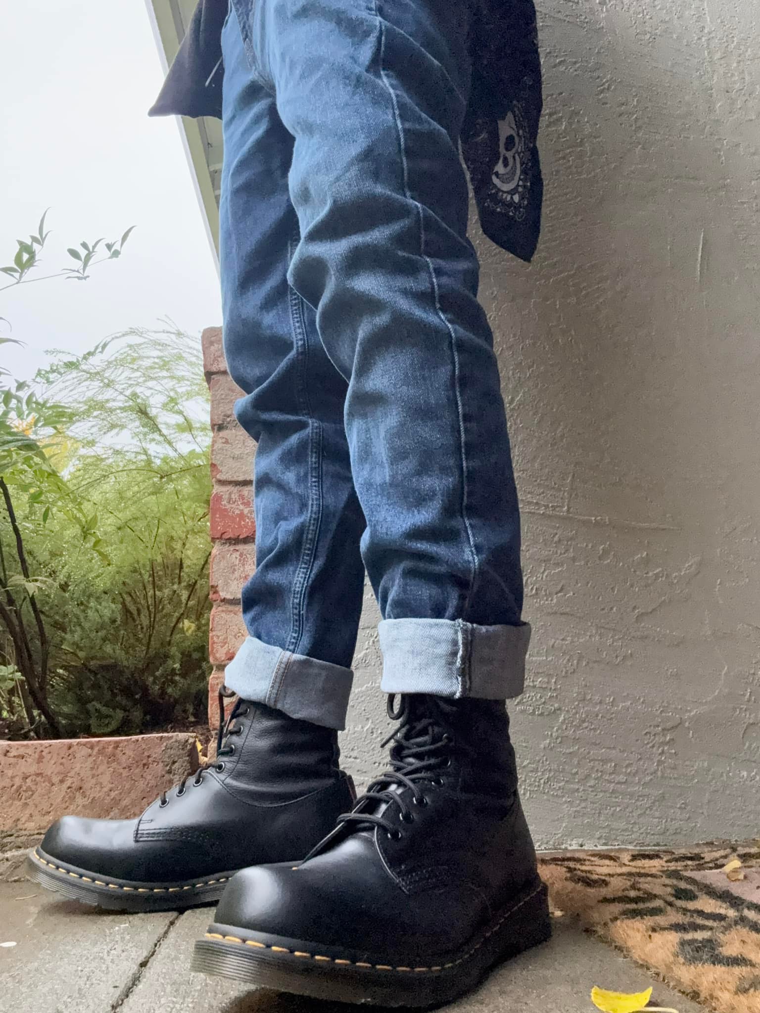 Dr. Martens 1490/1461 MM6 Boot with Bump Toe and Virginia Leather 