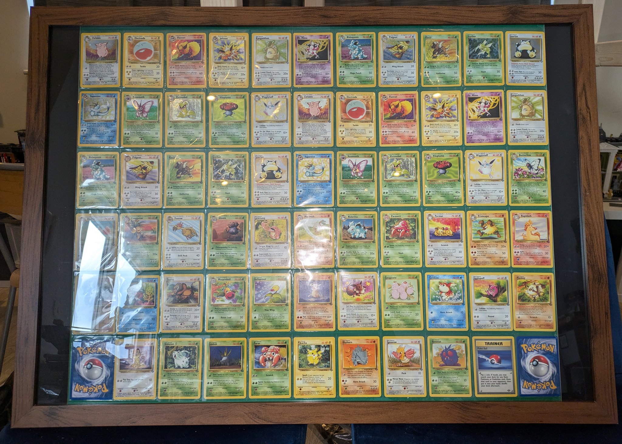 oldest pokemon card set Original 151 Complete (151/150) 1999 [MP-DMG] Completed Pokemon Jungle card set