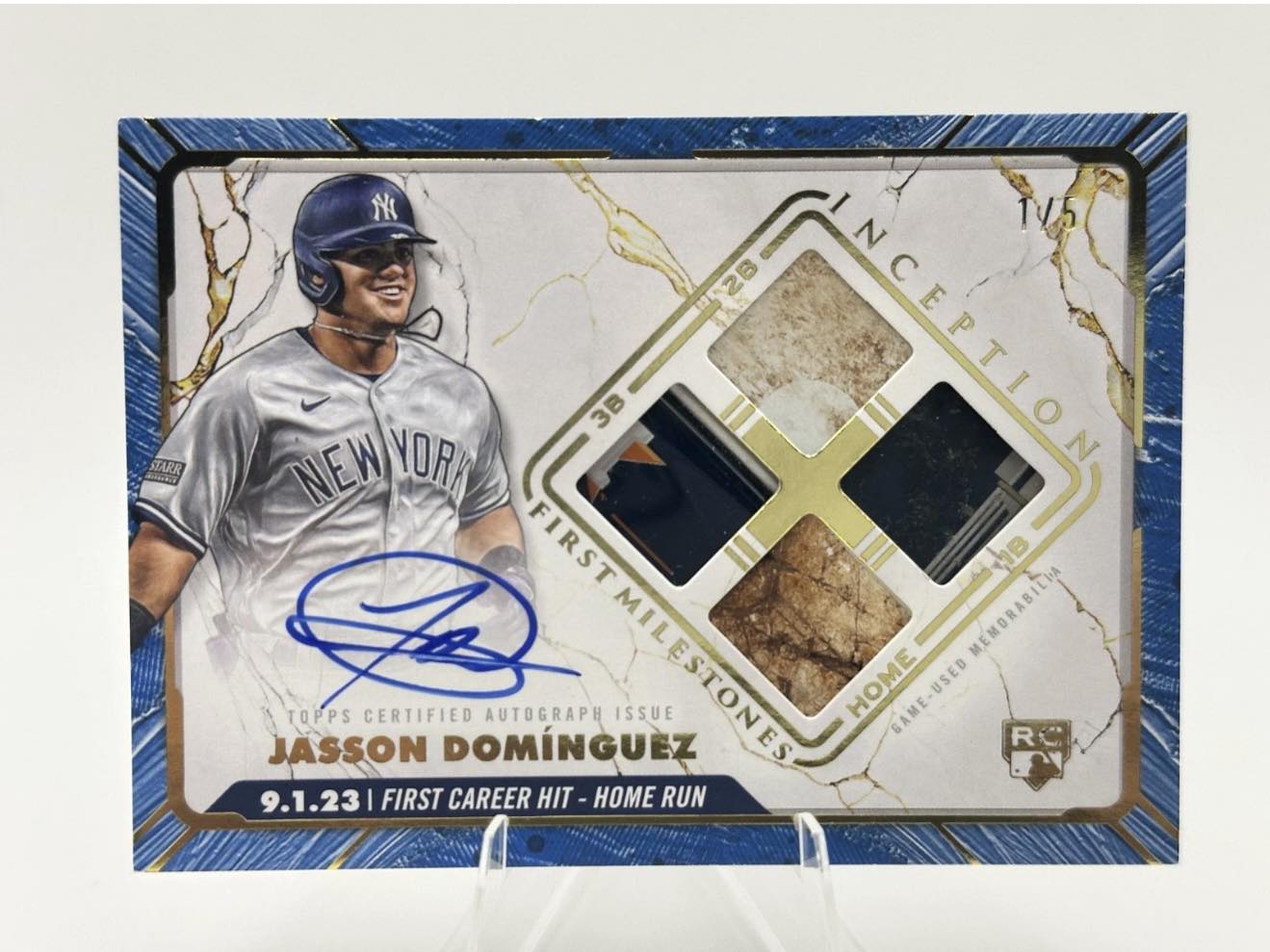 2024 Topps Inception JASSON DOMINGUEZ RC First Milestone Auto 