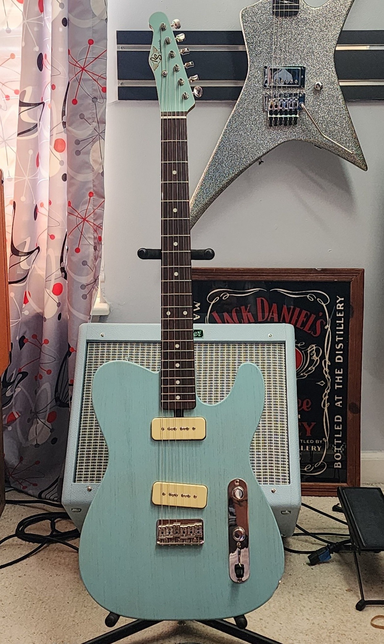 New slab lowboy telecaster guitar