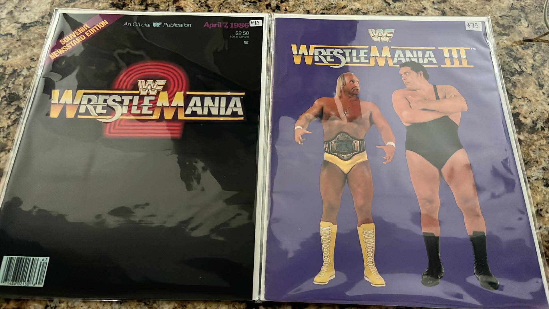 Wrestlemania program collection additions