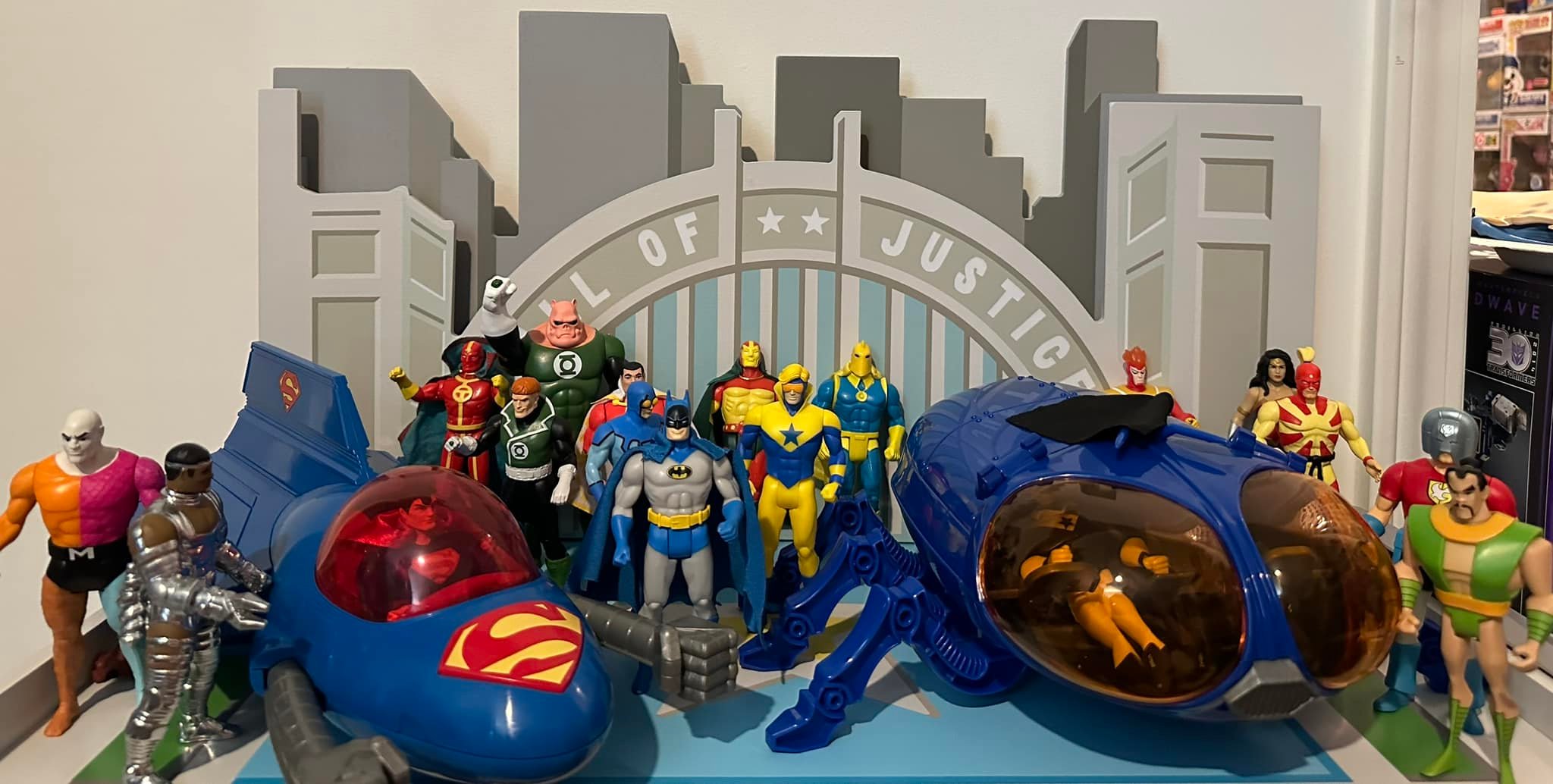 Customizing Hall of Justice with Batcave and Hall of Doom