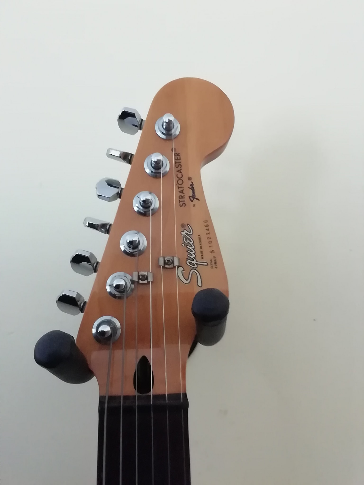 What model is my 1991 Squier Stratocaster with skunk stripe?