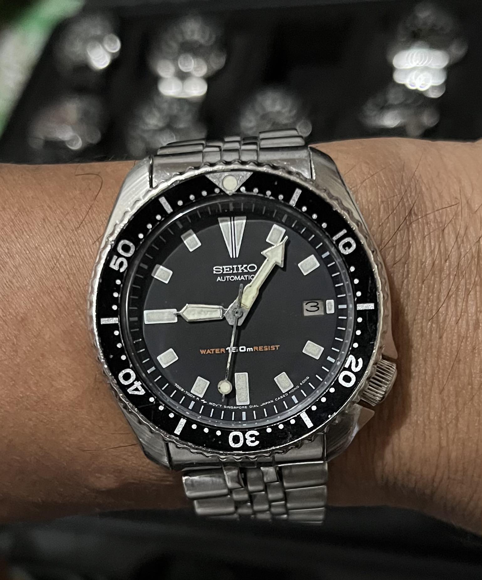 Seiko 7002 diver watch, a precursor to the SKX
