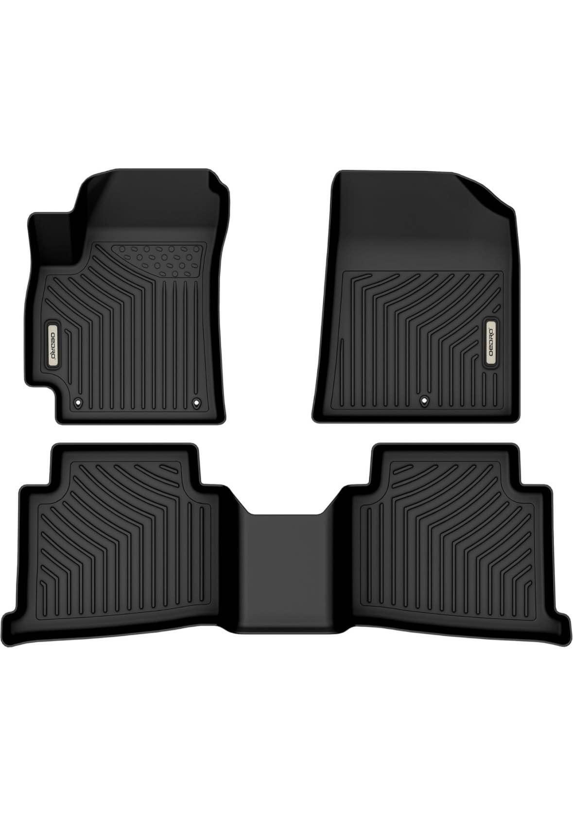 TSLDRV All-Weather Floor Mats For Honda CR-V Hybrid (2023-2025) - Full Set TPE Liners With Trunk Mat