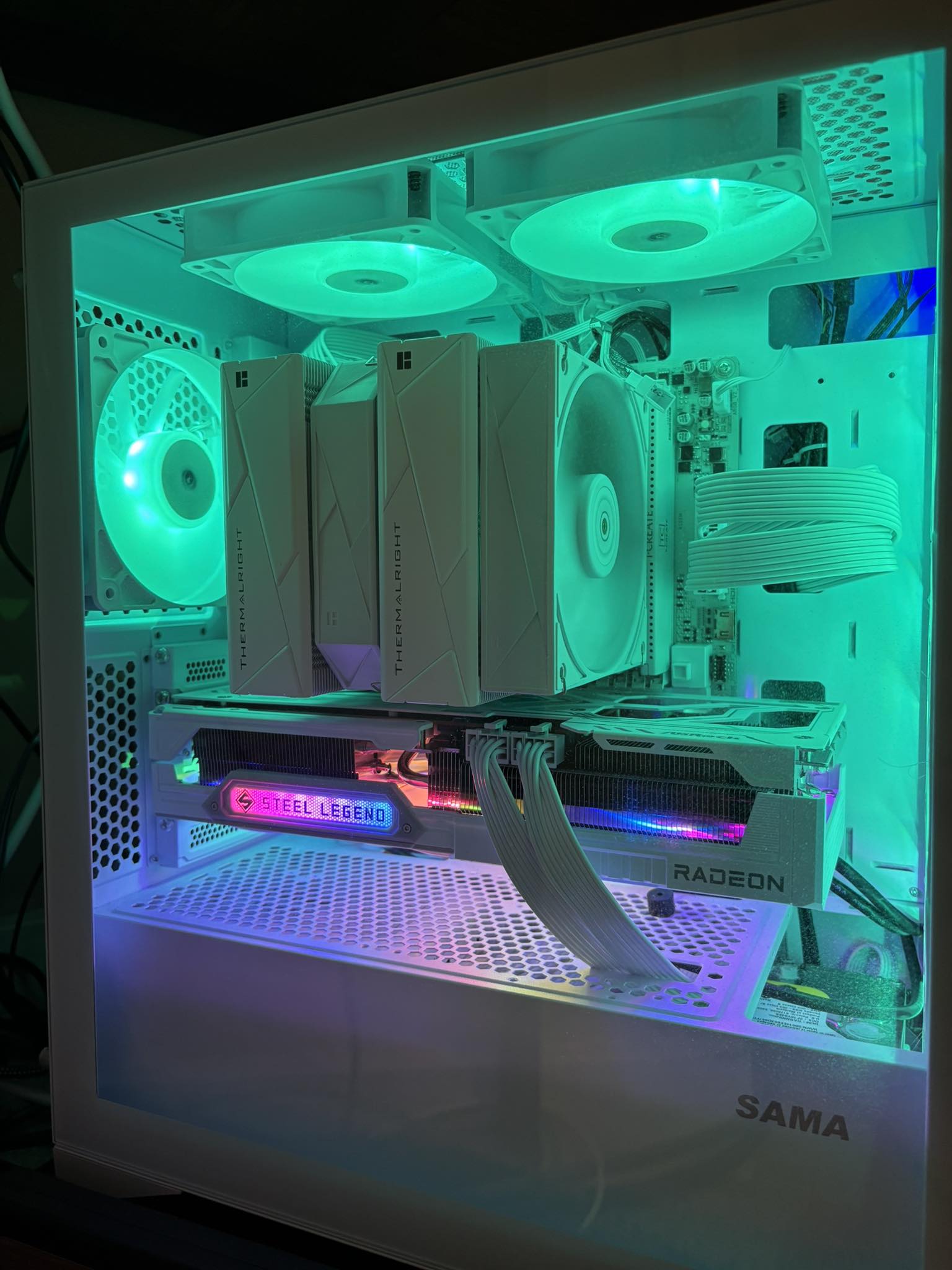 Gaming pc build with 9800x3d and 9070xt