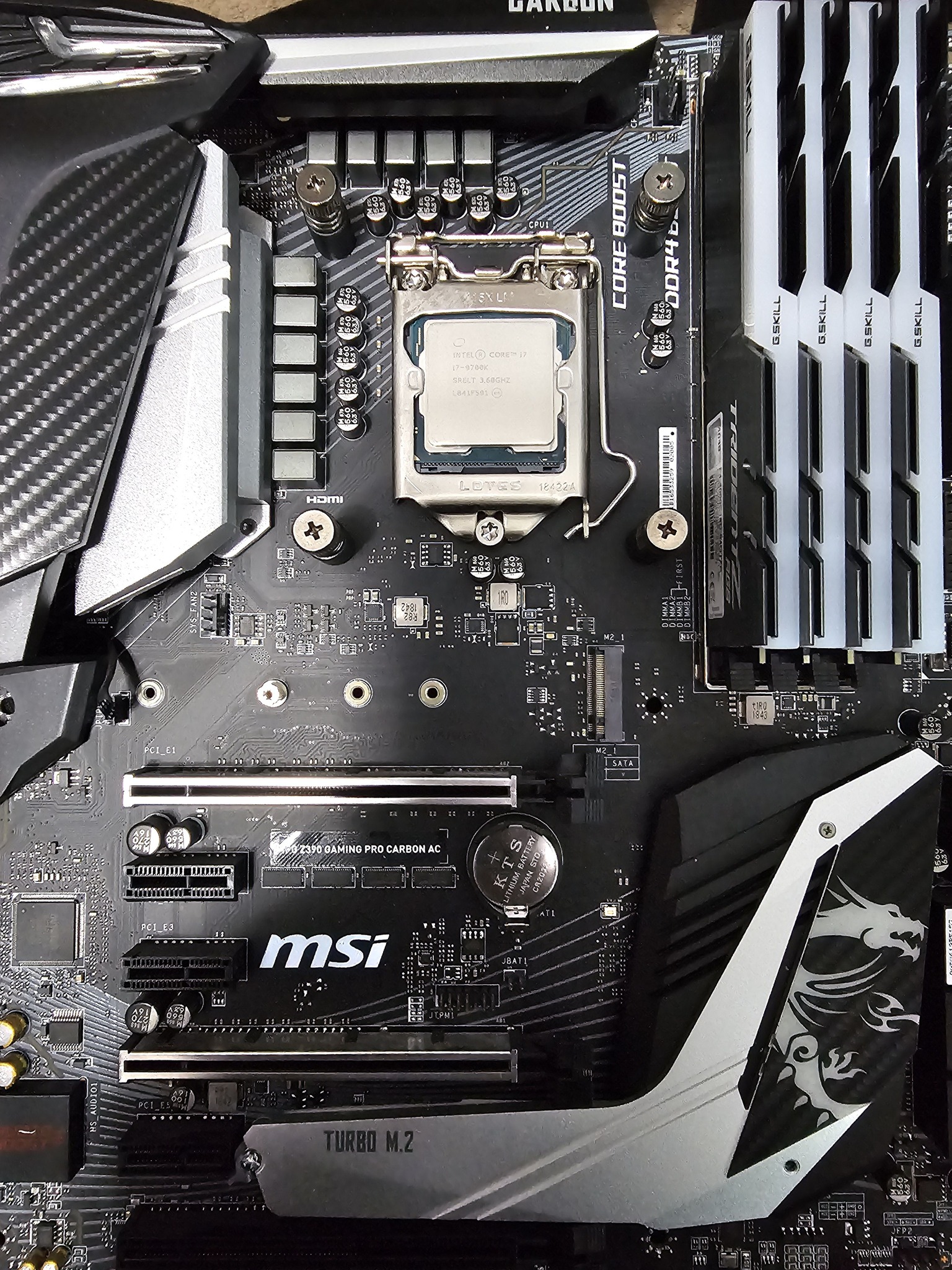 Cooling options for i7 9700k nas build?