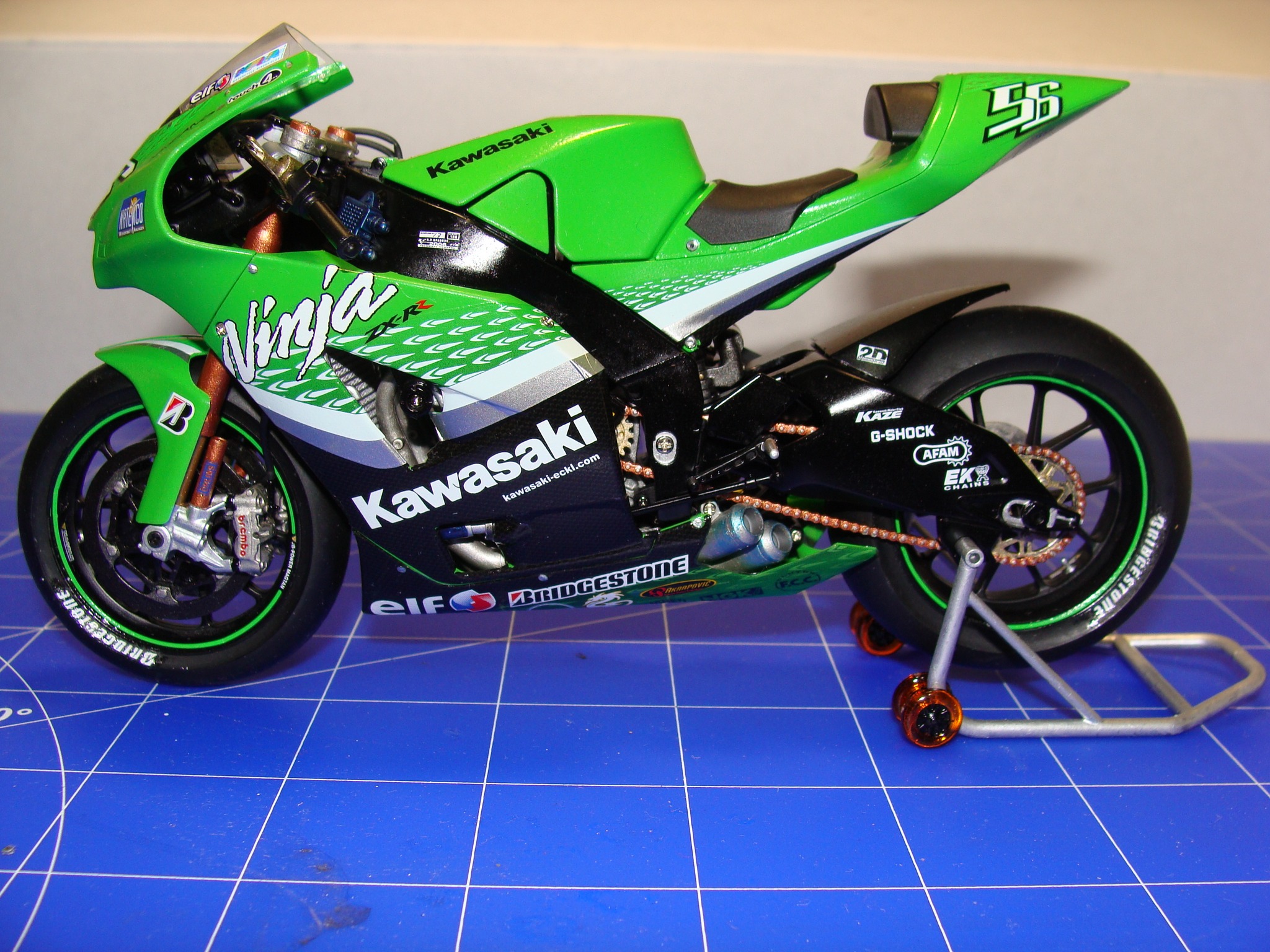 KAWASAKI NINJA ZX-RR TAMIYA 1/12 ะกาศชน ดลส パき ell Kawasaki F く