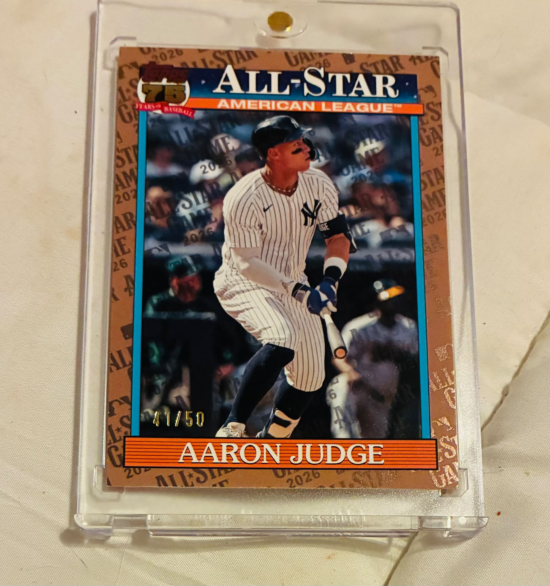 What is the value of a 2022 Topps 75 Aaron Judge all-star game