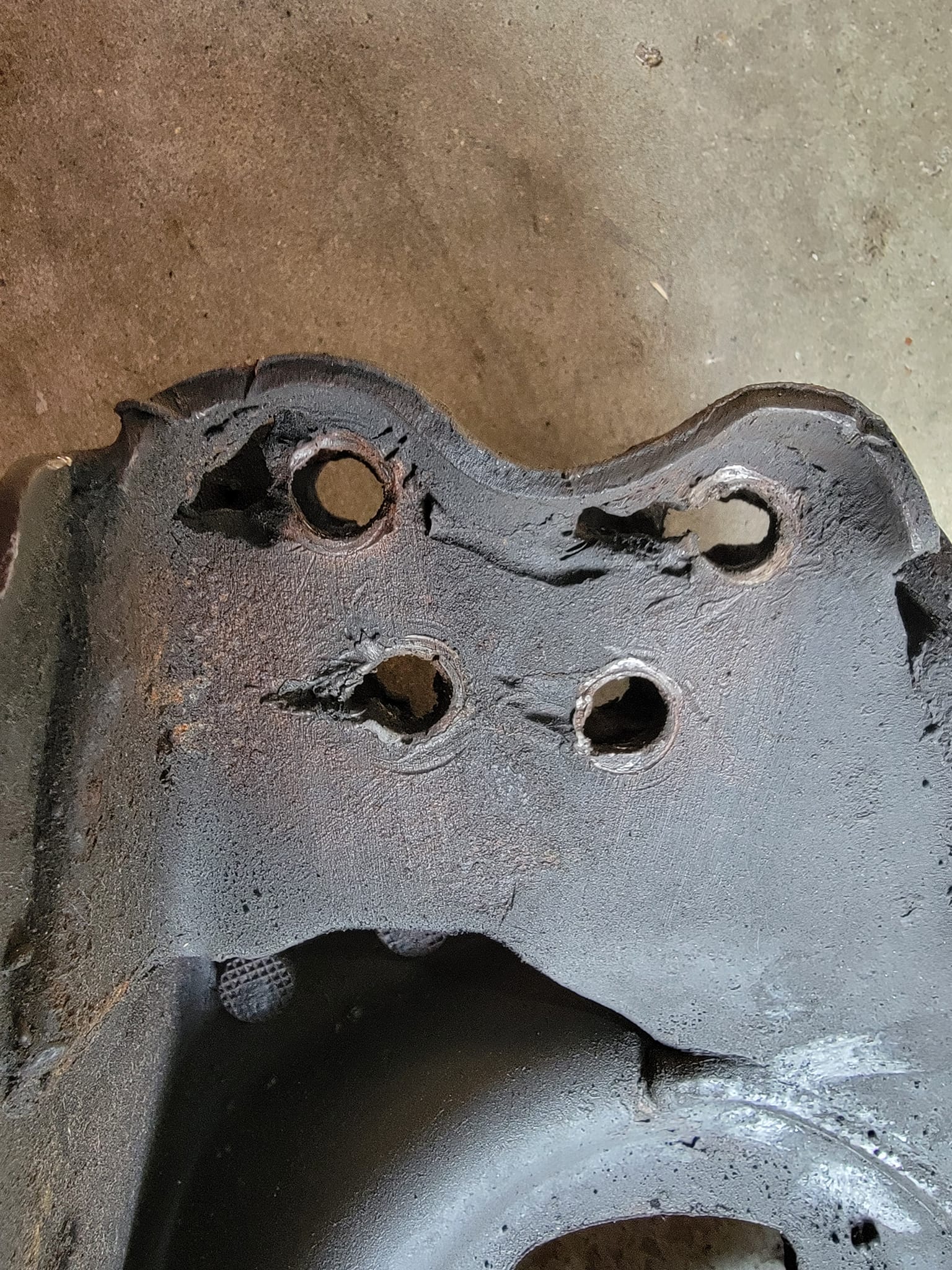 Honest Auto and Brake Labor | Here's a better picture from the bottom side.