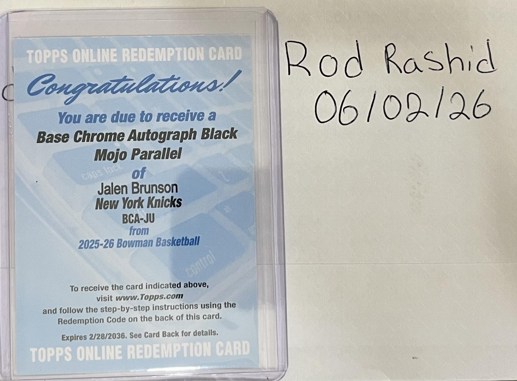 Pristine 2018-19 Panini Contenders Optic basketball card has an 