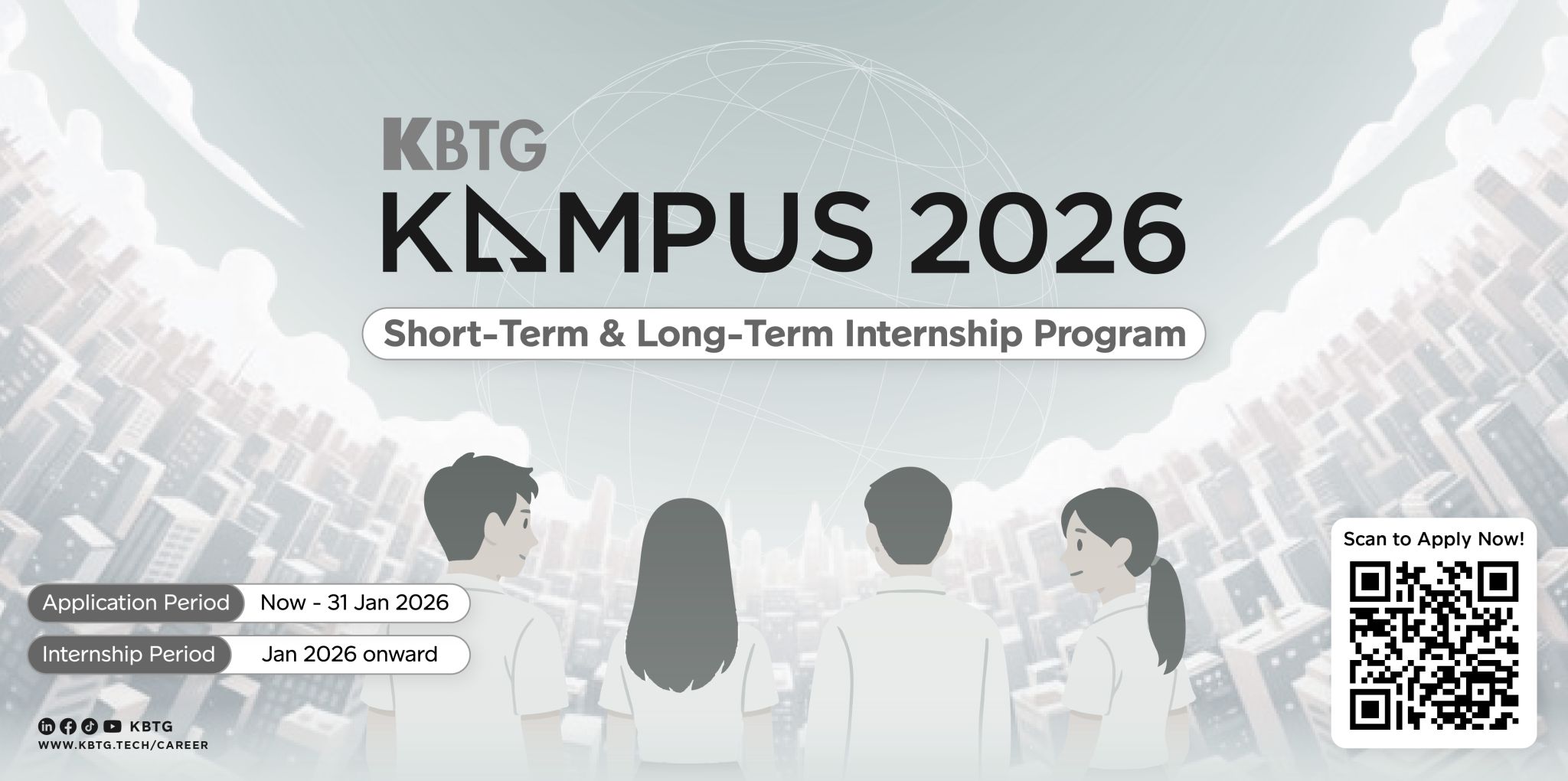 นักศึกษาฝึกงาน Student Trainee | KBTG Kampus 2026 is now open for ...
