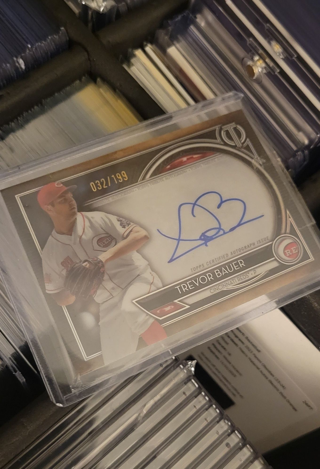 Trevor Bauer autograph for sports card collection