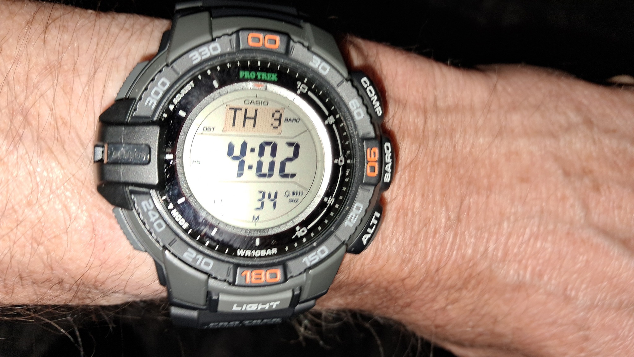 Casio Pro Trek PRT-1 released in 1999, the first watch in the 