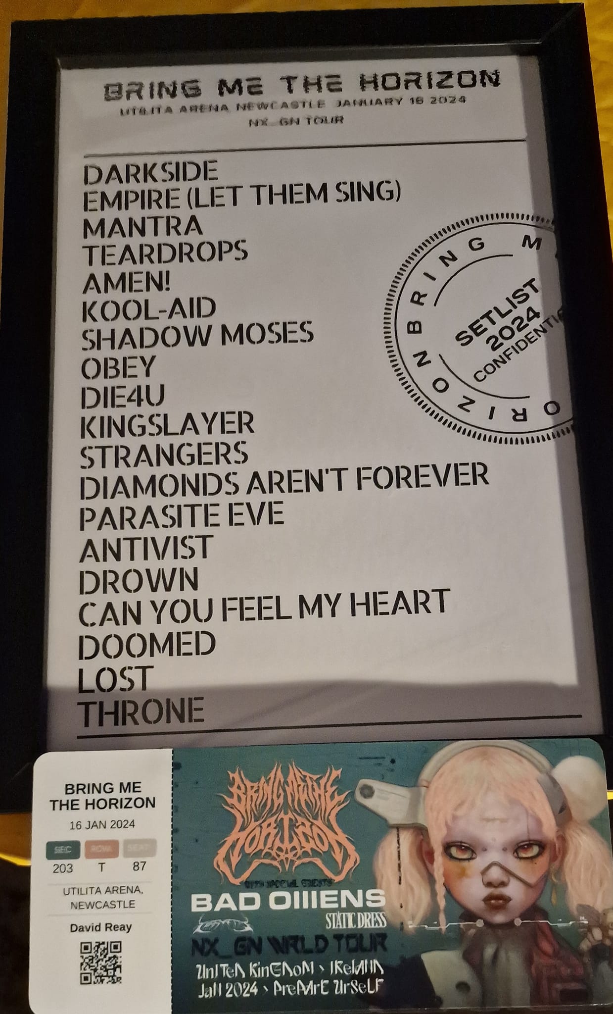 Bring Me The Horizon tour set thoughts