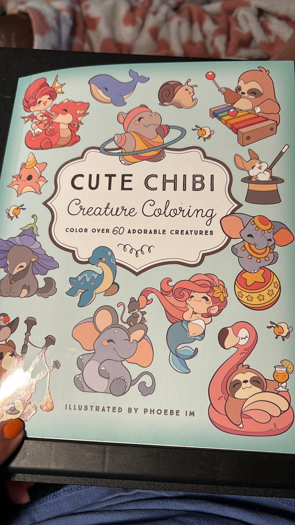 What's the next page to color in a chibi creature book?