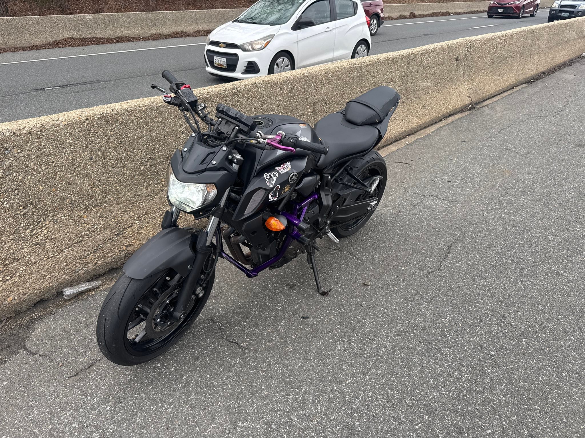 Stolen motorcycle on highway 270 in Maryland