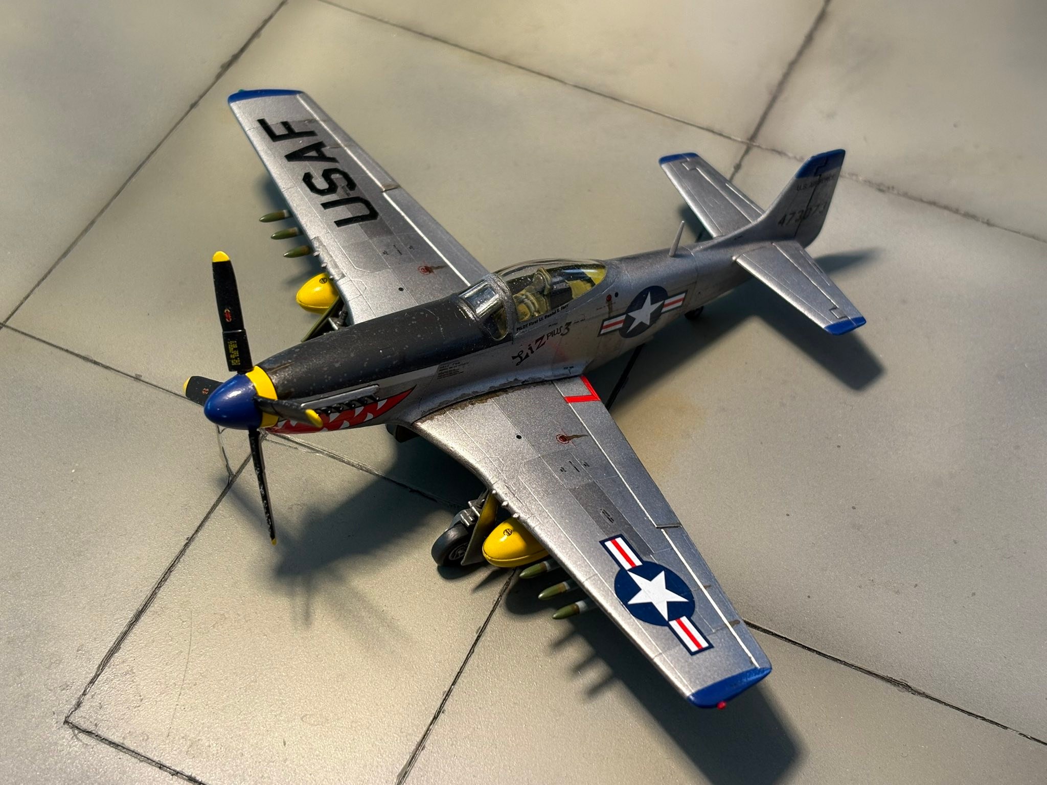 Monogram 1/32 Phantom F-51D Mustang. Easy kit to assemble, though