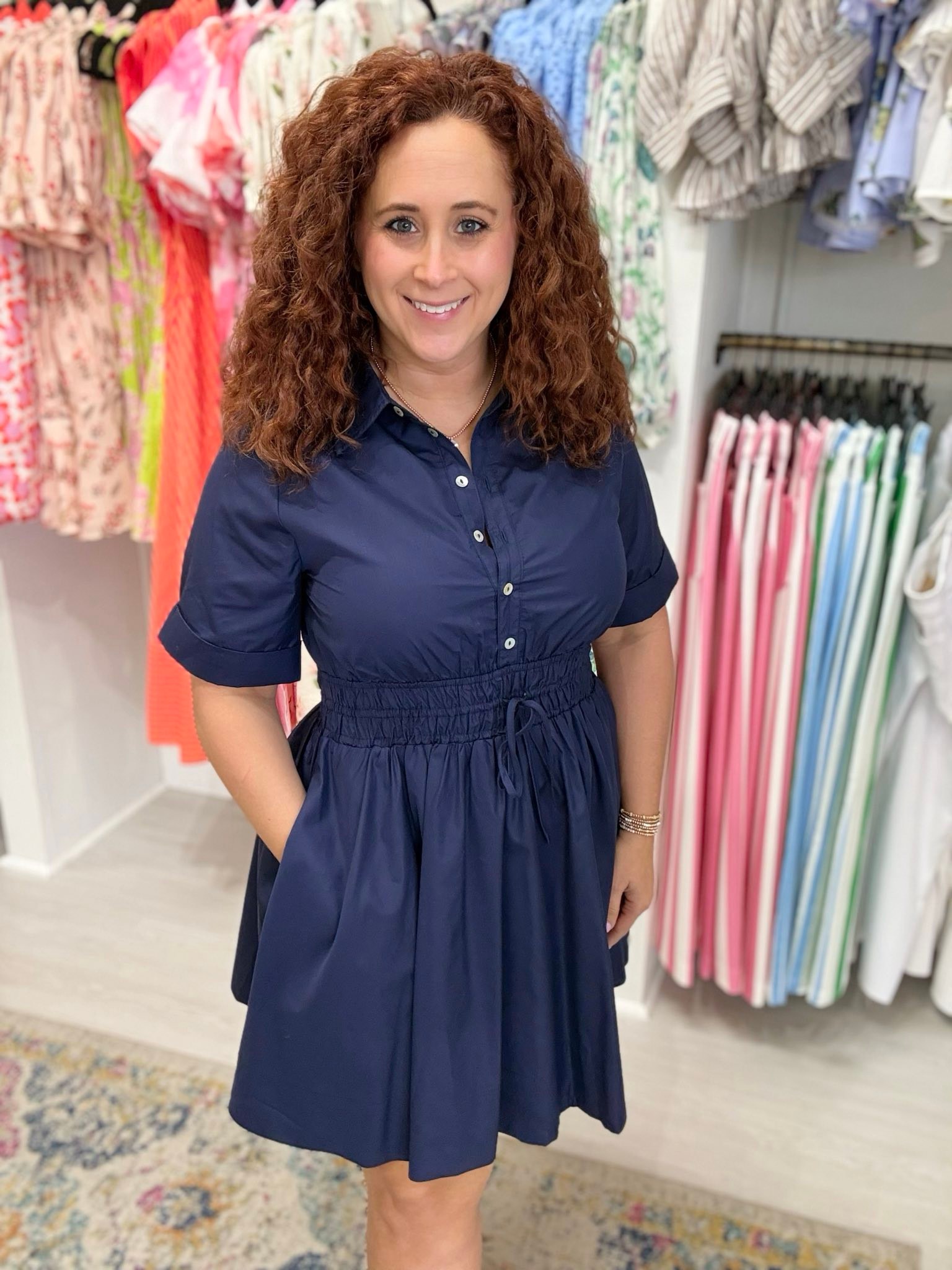blue floral velvet dress Navy – PinkBlush Size:3-4 Year Dress Ankle length black halter midi dress New spring dresses &