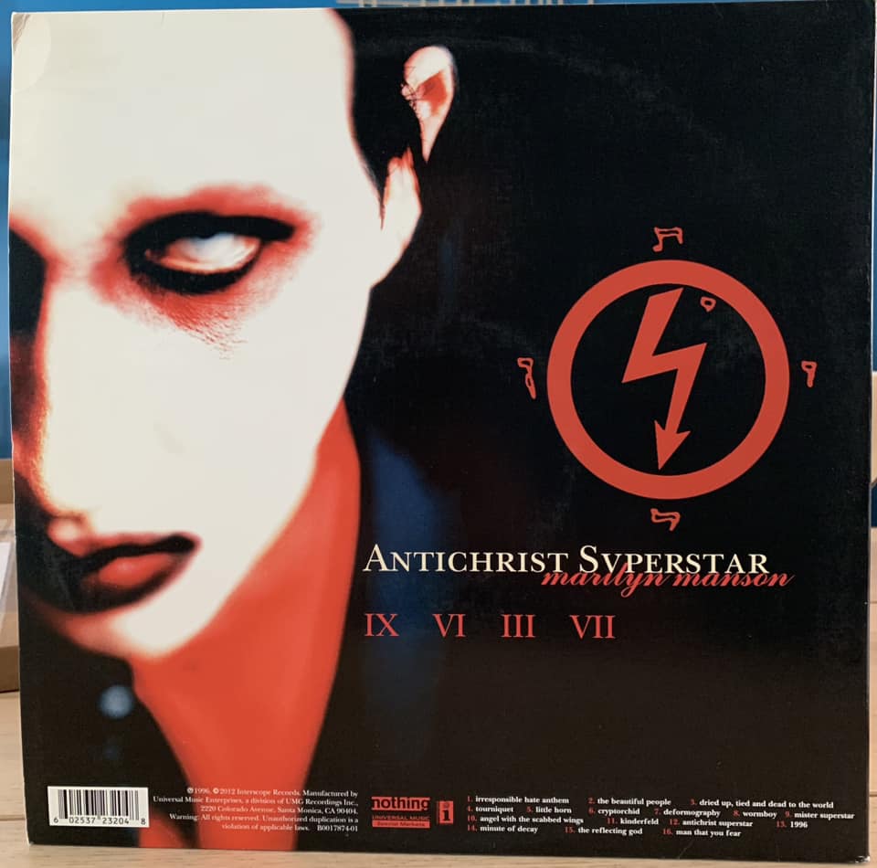 Marilyn Manson Antichrist Superstar red vinyl 2LP