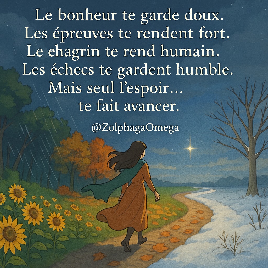 Zolphaga - Le bonheur te garde doux. Les épreuves te rendent fort. Le ...