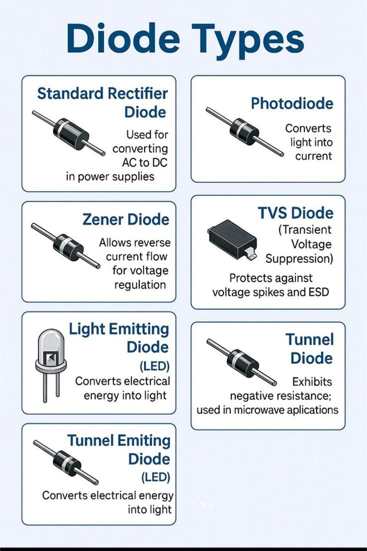 Understanding Different Types of Diodes and Their Functions | Facebook