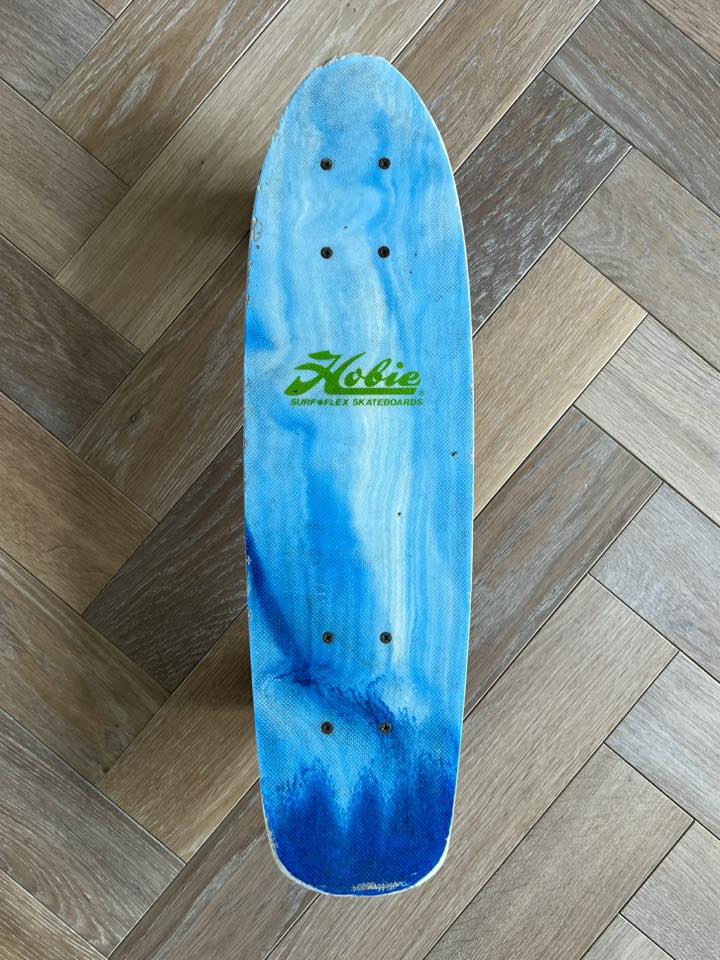 Hobie Sundancer mono wheel skateboard on display