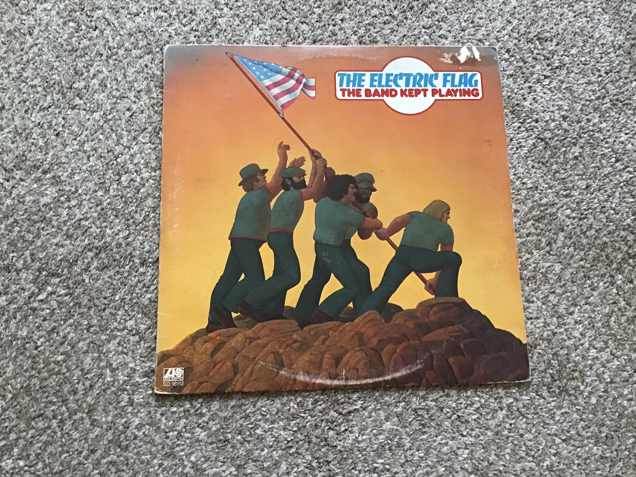 Released 1974 The Band Kept Playing by The Electric Flag up next