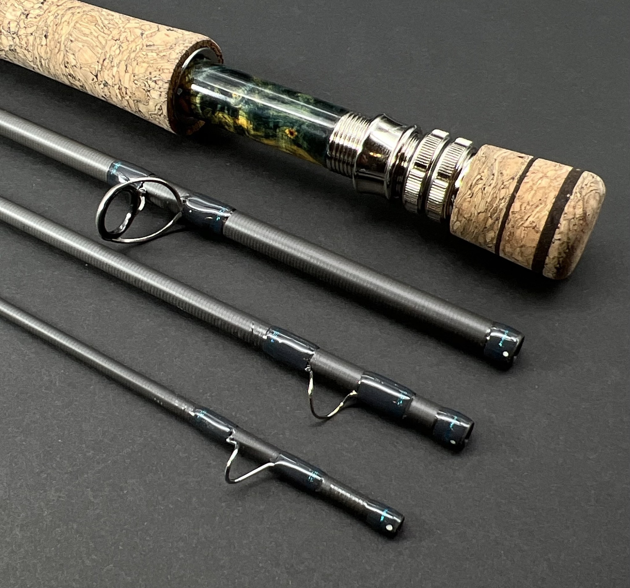 Custom North Fork Composites LMX 7wt rod with Lemke reel seat