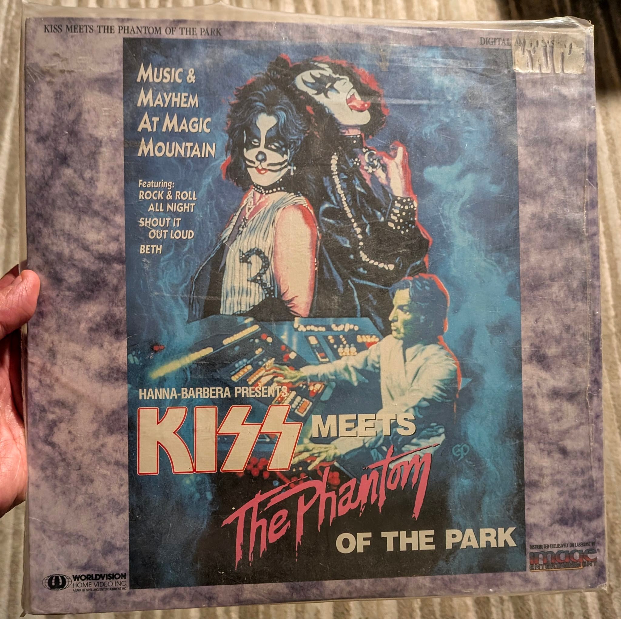 Is there an official release of Kiss Meets the Phantom on DVD or