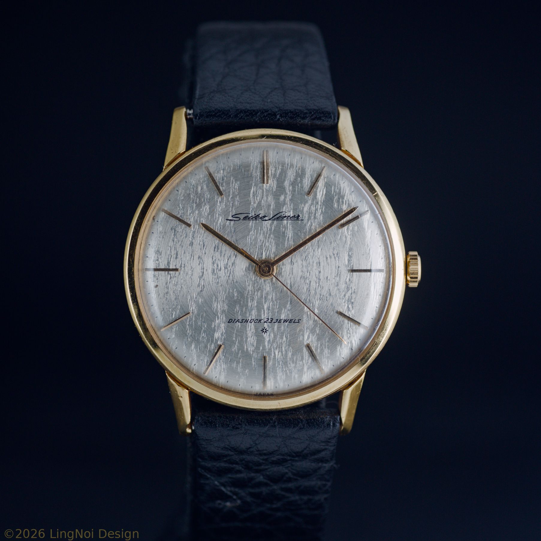 Seiko Liner 23 jewels 15010E Cal. 3140 - 14k Gold Filled