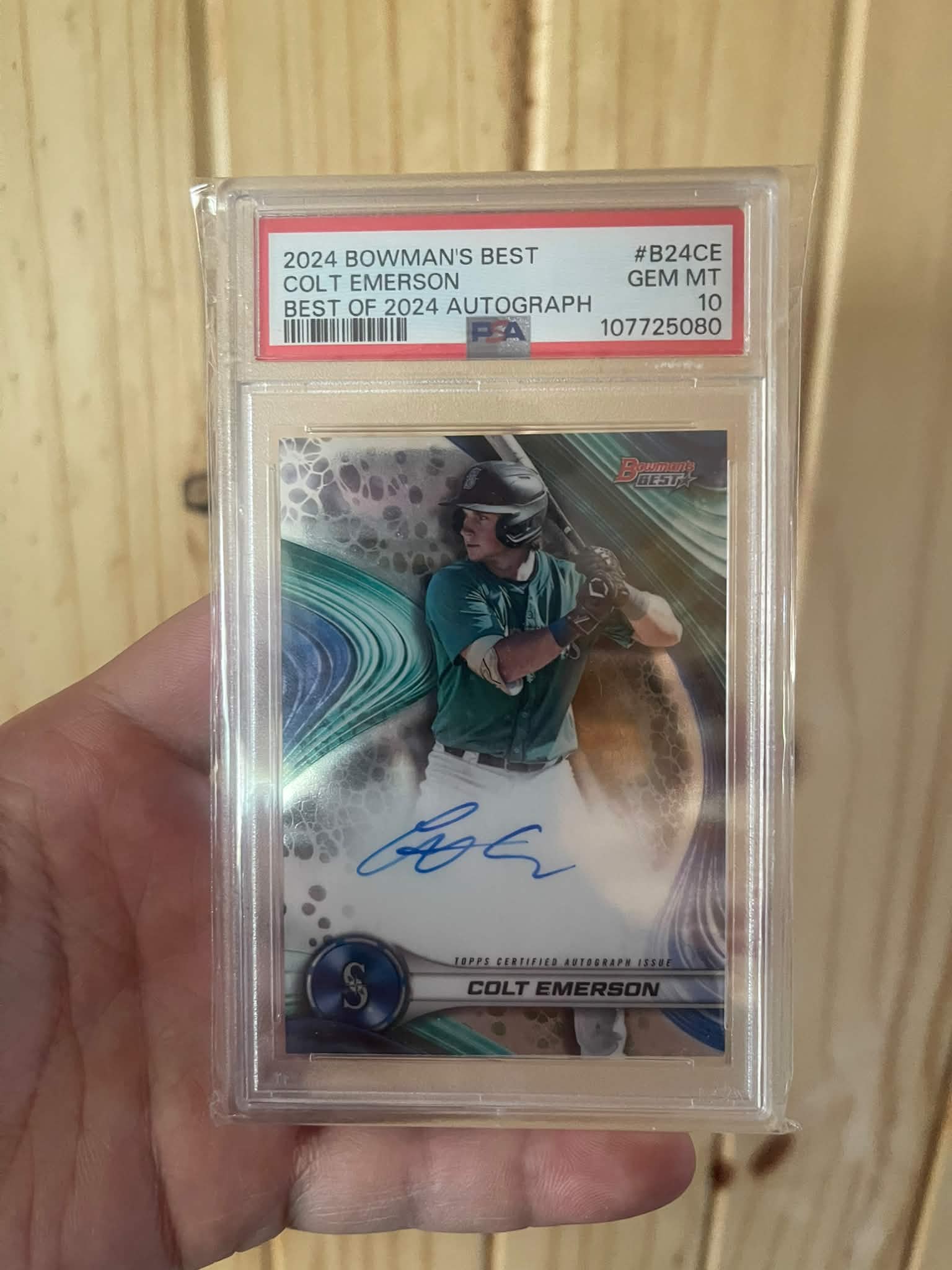 Got this Colt Emerson PSA 10.. what do you all think about his future?