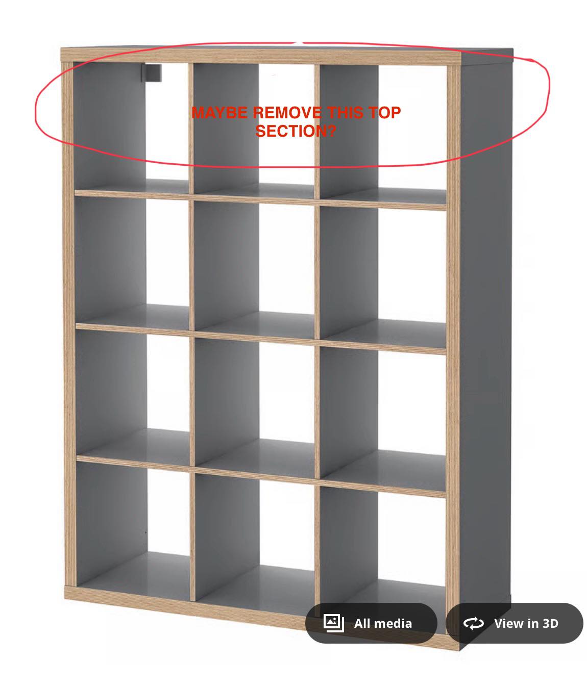 Can I modify Ikea Kallax storage to 3x3 sections?
