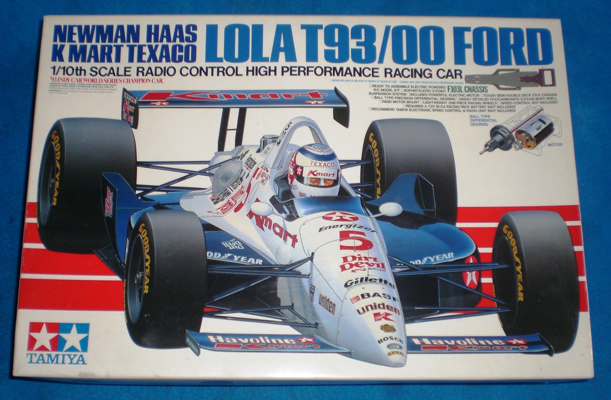 Vintage Tamiya Newman/Haas Lola T 93/00 Ford kit for sale