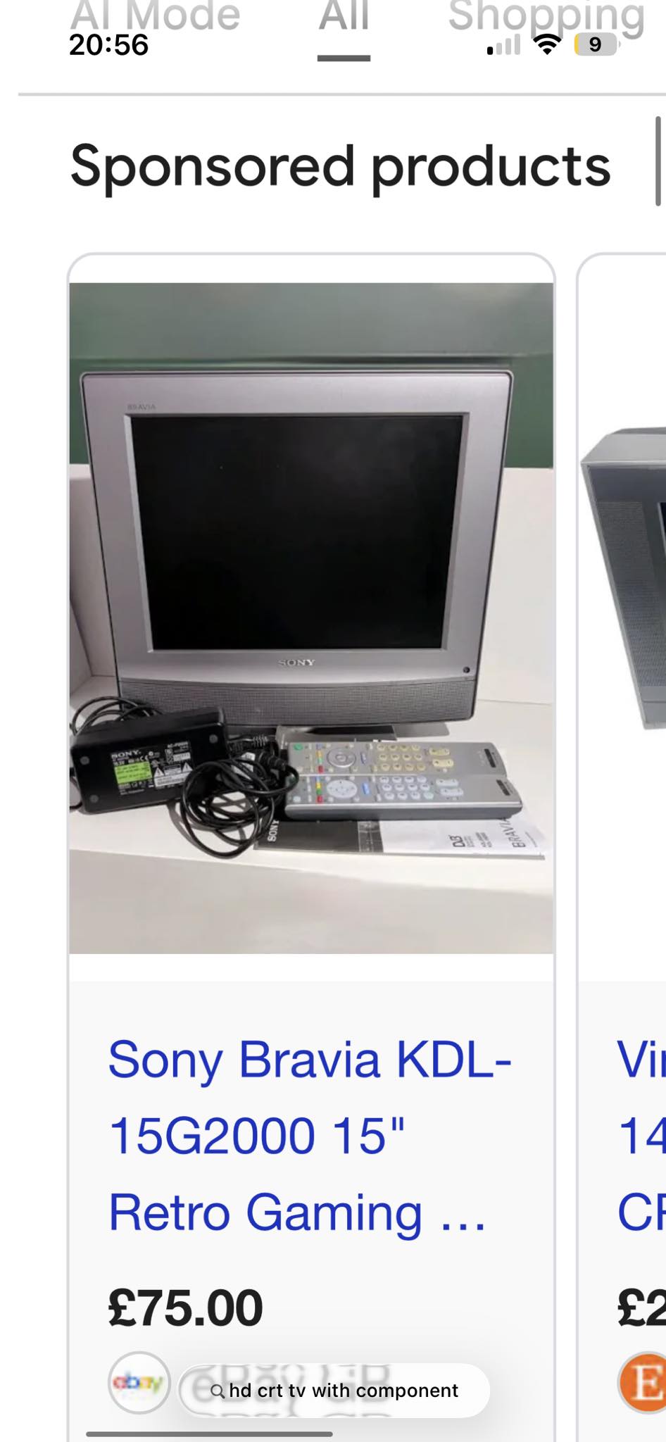Is this a good crt tv for the ps2?? Al Mode 20:56 All Shopping