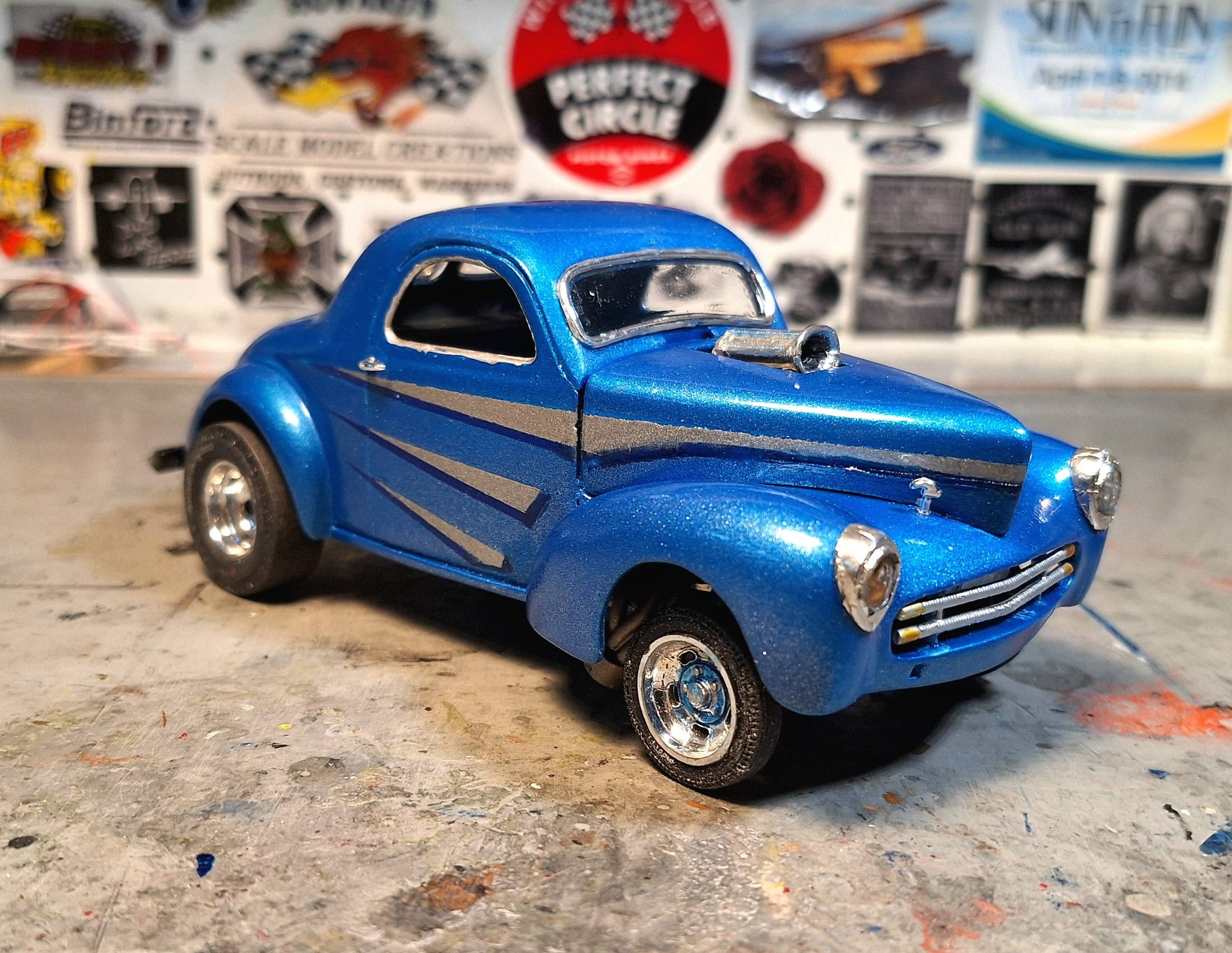 Revell 1/25 41 Willys Coupe gasser model car build