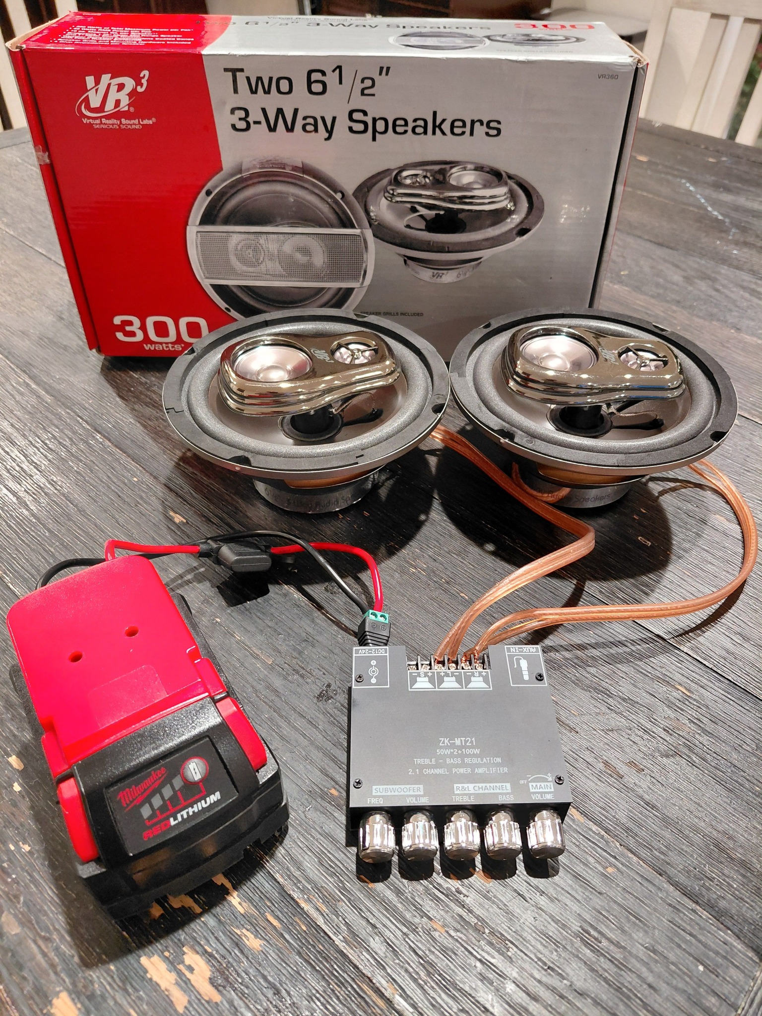 DIY boombox build with 6 1/2