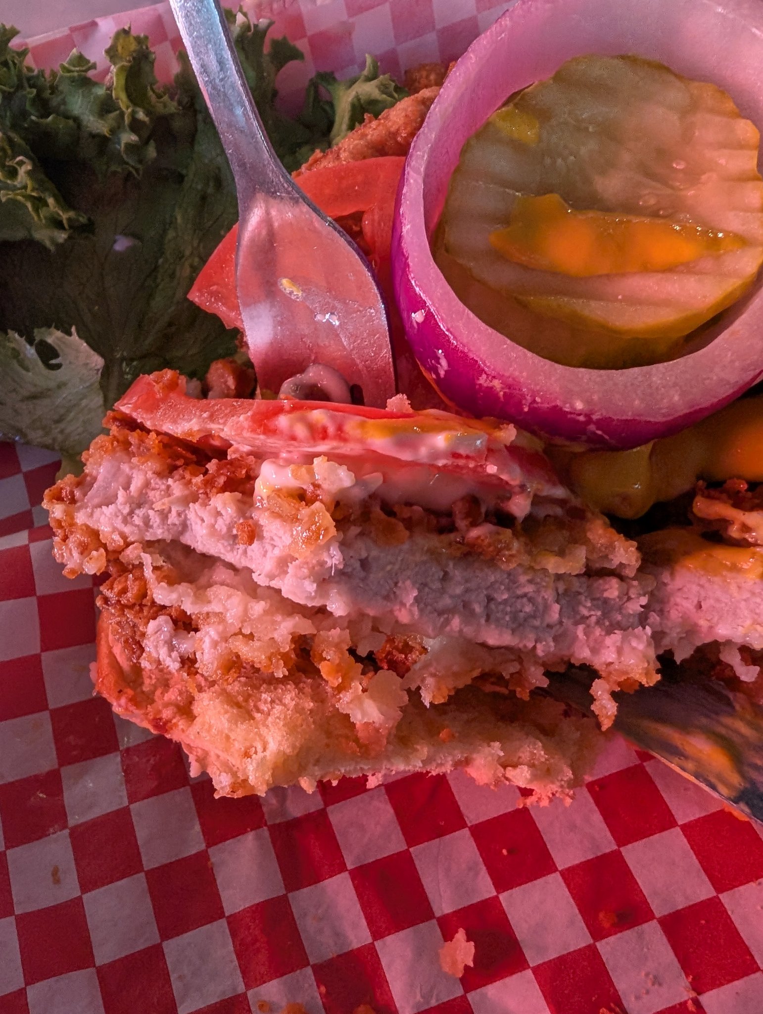 Pork tenderloin sandwich at Motorheads Bar and Grill