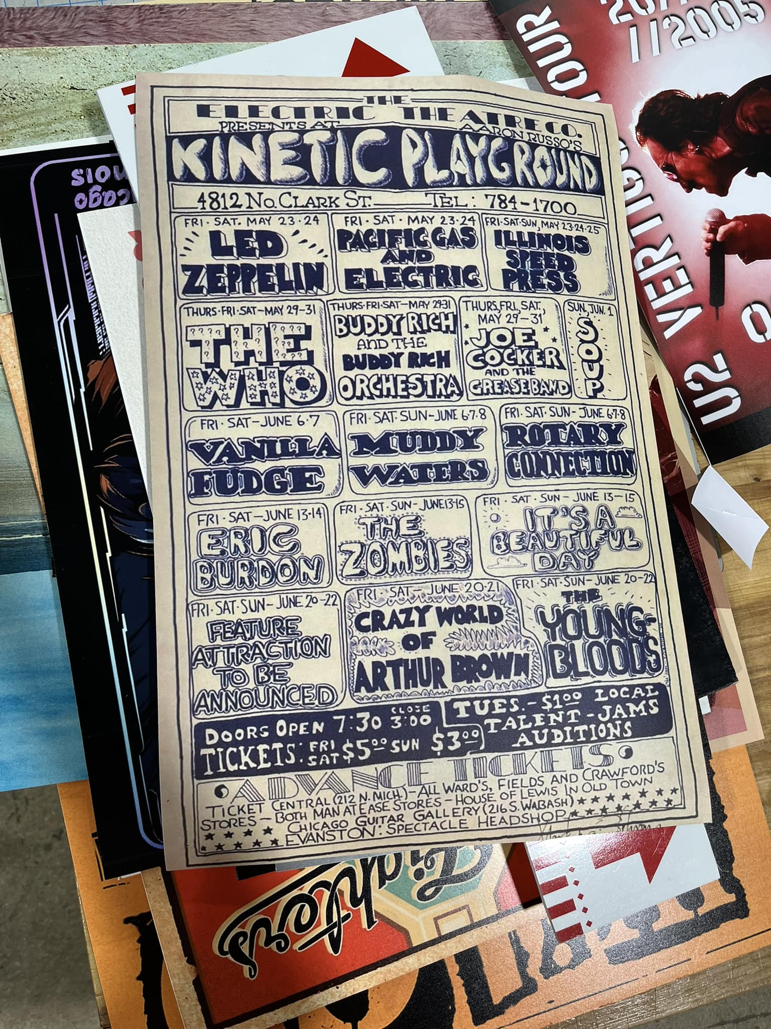 Chicago rock concert experiences from the 1960s and 1970s
