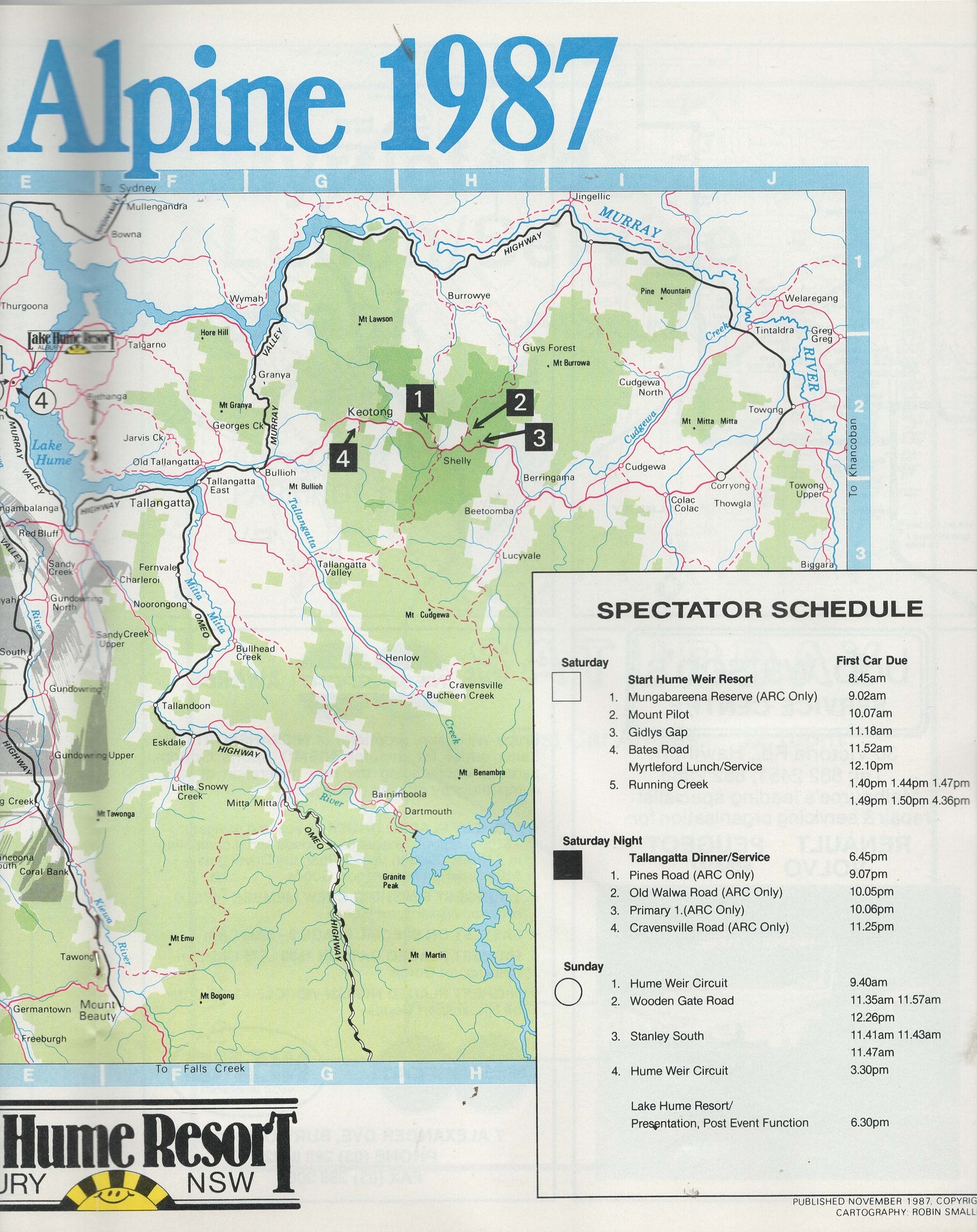 Australian Rally History Pre 1990 | 1987 BP Visco Alpine Rally ...