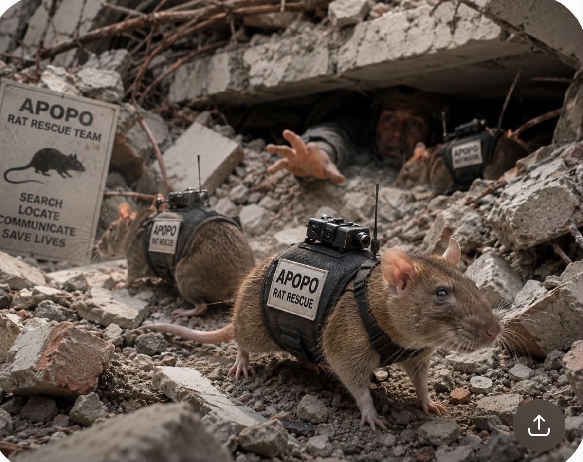 Rats as heroes in community building