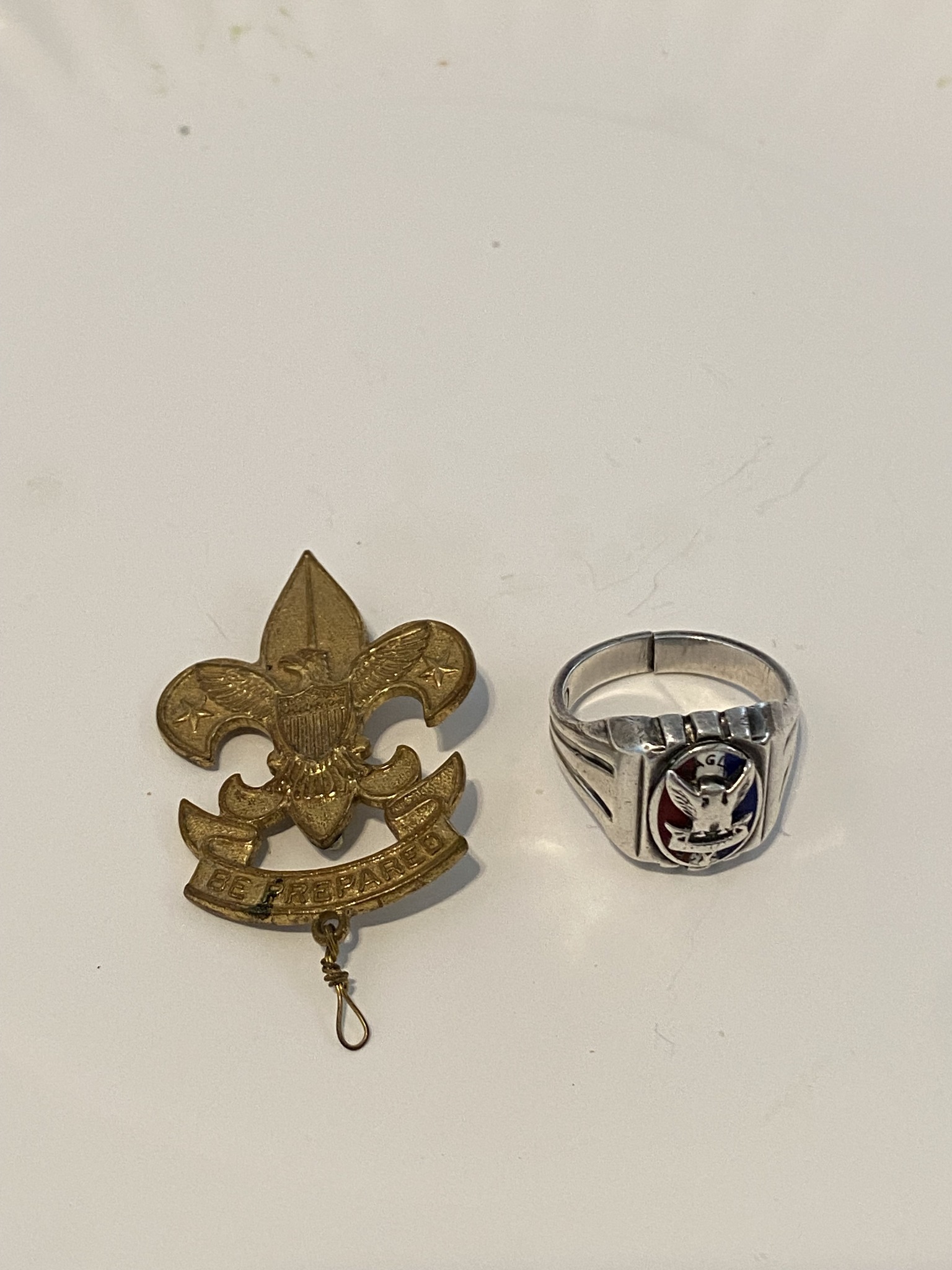 Found my old Cub Scout ring (1970) - the beginning of my trail to 