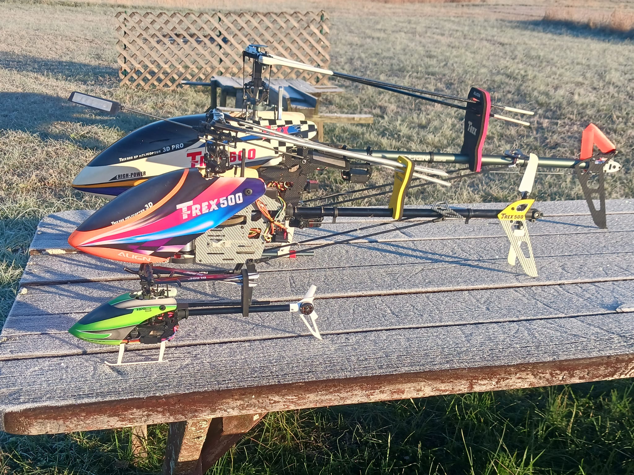T-rex 450 in a airwolf fuselage now I have to get the courage to