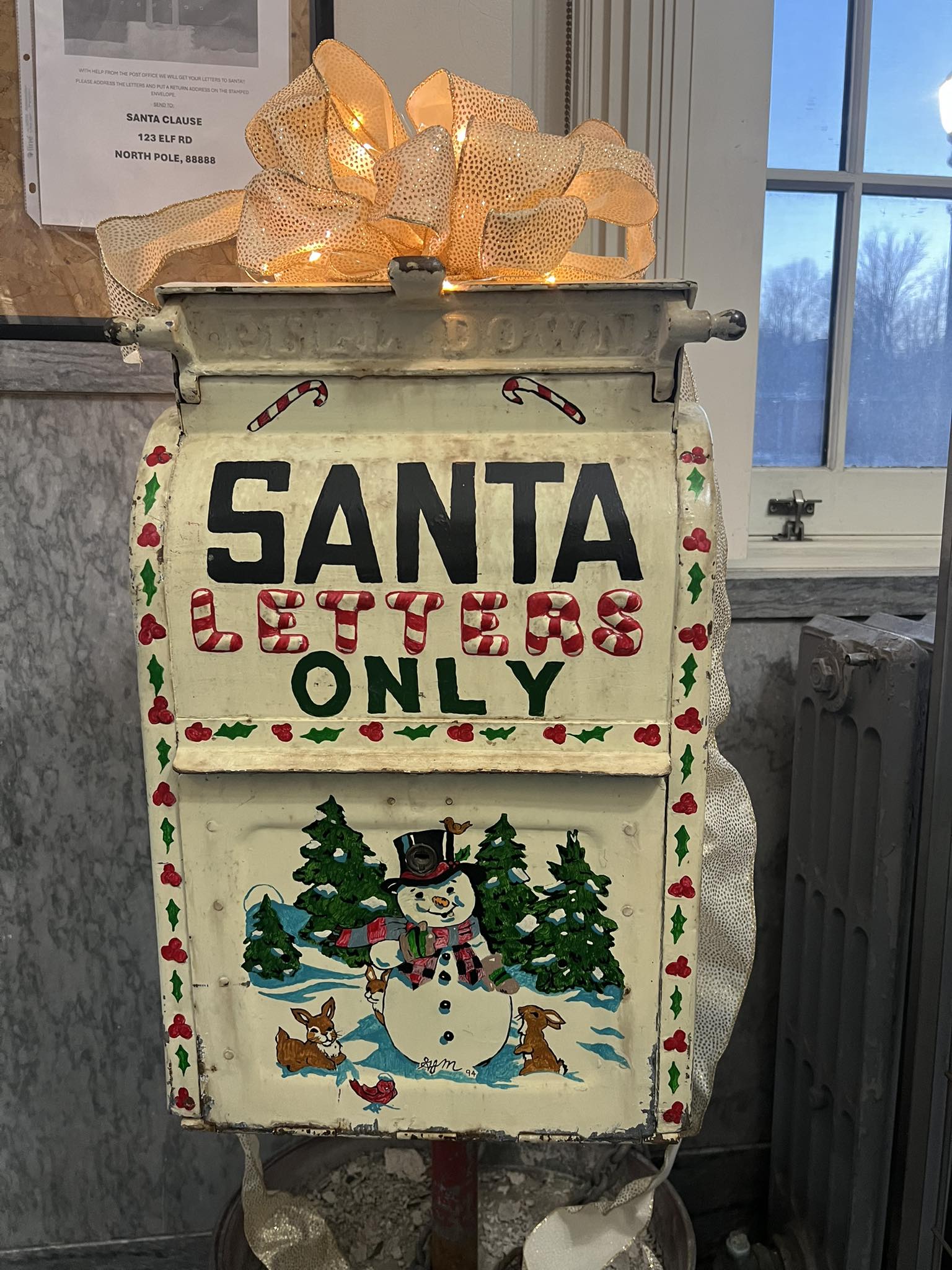 Mailing letters to Santa Claus at Winsted CT